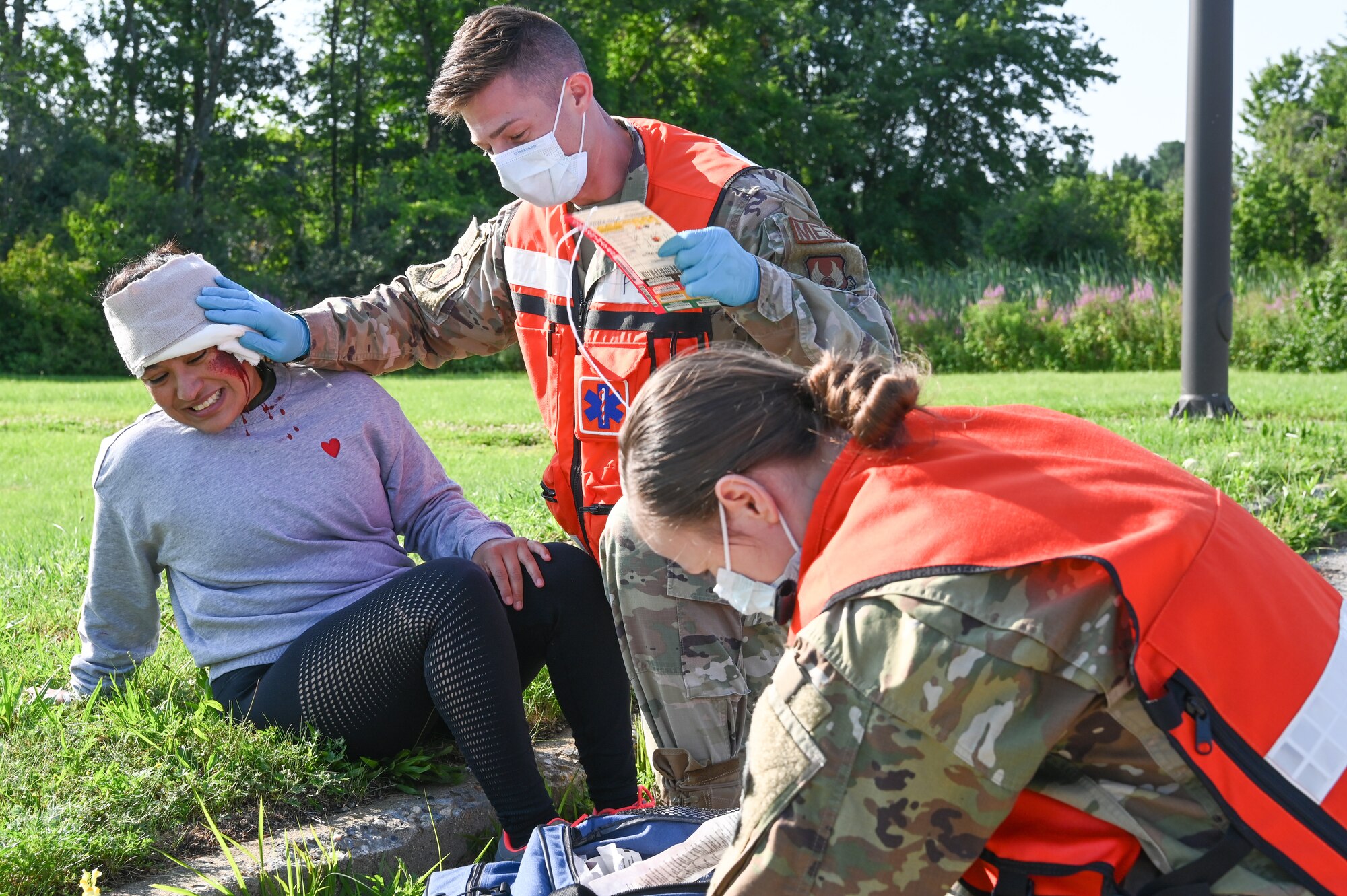 Airmen participate in medical exercise