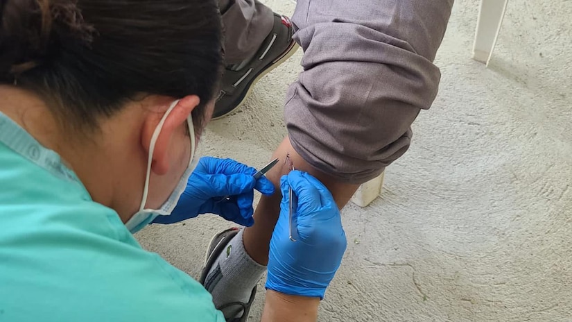 JTF-B medical members provide care to locals in Atlántida, Honduras