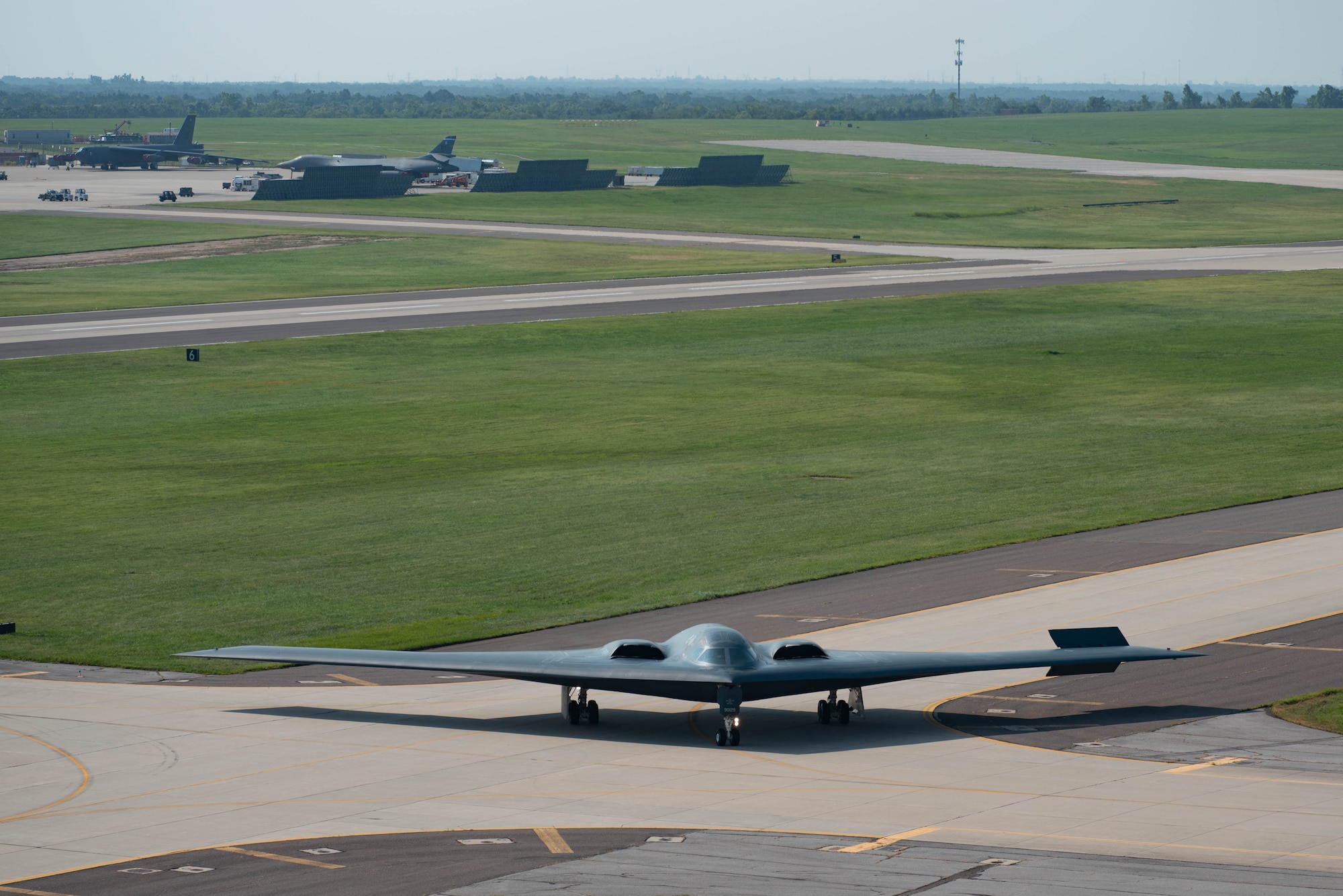 Airplanes on airfield at Tinker AFB