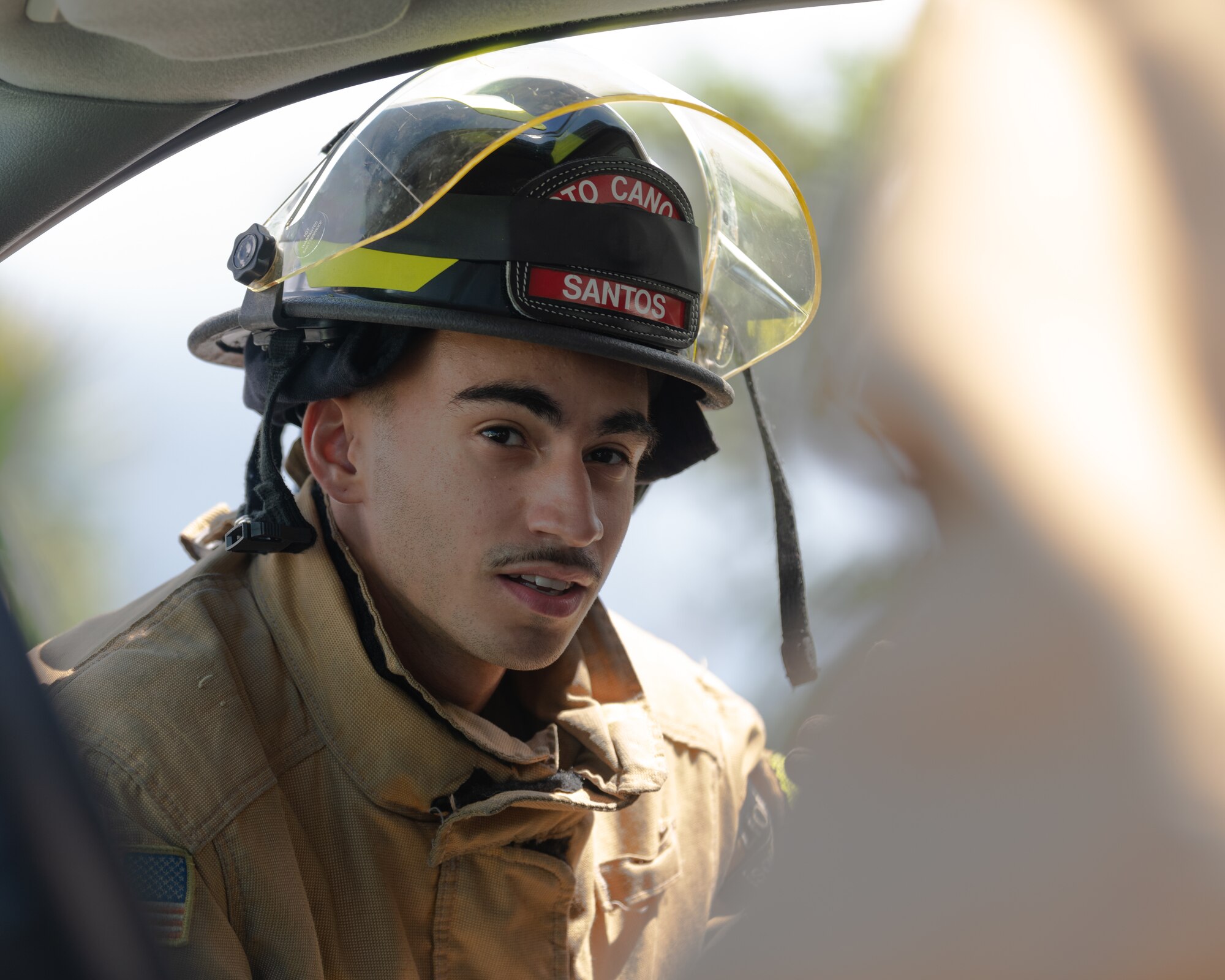 Pictures of the 18th CEF conducting vehicle extrication training on a simulated patient.