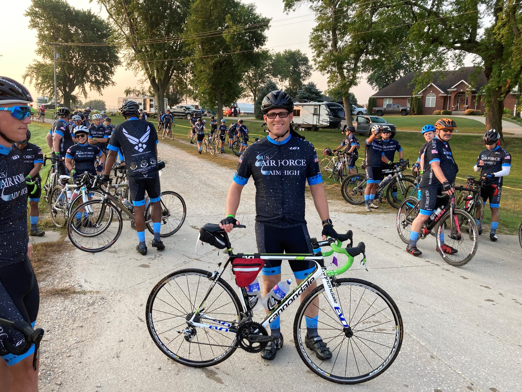 2nd Lt. Steven Carroll, a reservist in the 419th Fighter Wing, recently completed more than 500 miles alongside the U.S. Air Force Cycling Team as part of the Register’s Annual Great Bicycle Ride Across Iowa event July 25-31.