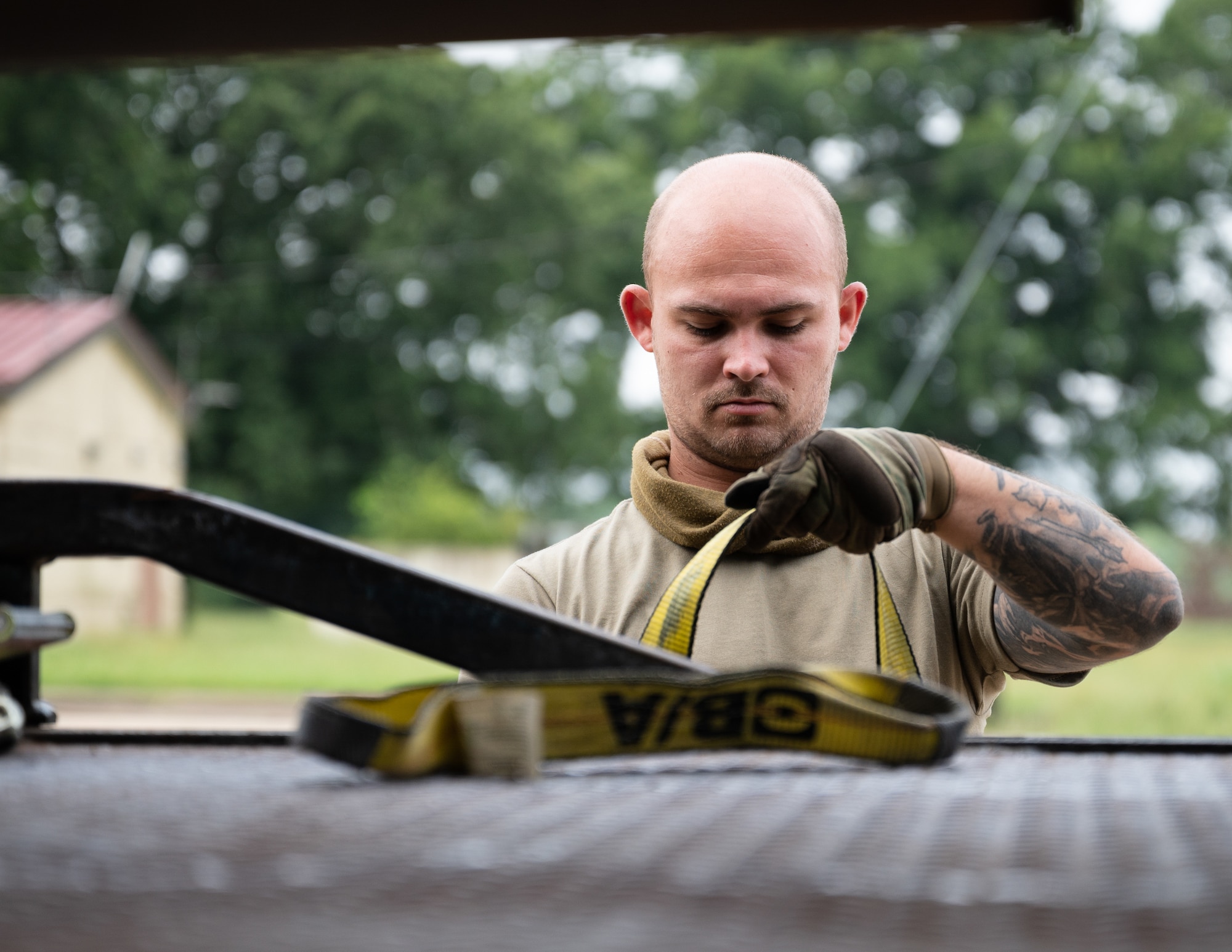 Air Force ground transportation professionals maintain base vehicles and provide transportation options for various base agencies.