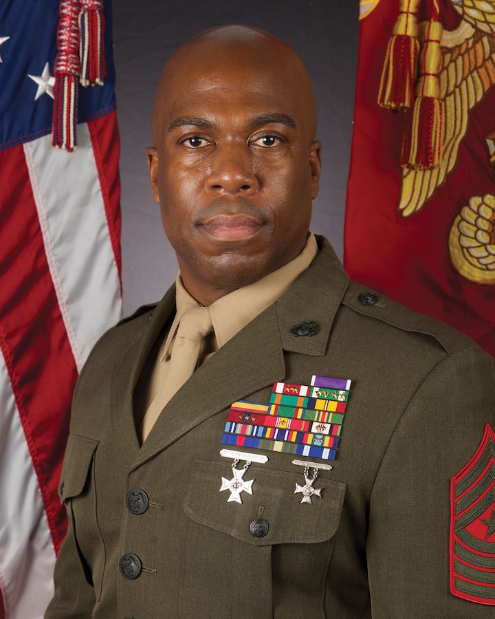 6MCD Sgt. Maj. Frank O. Robinson.