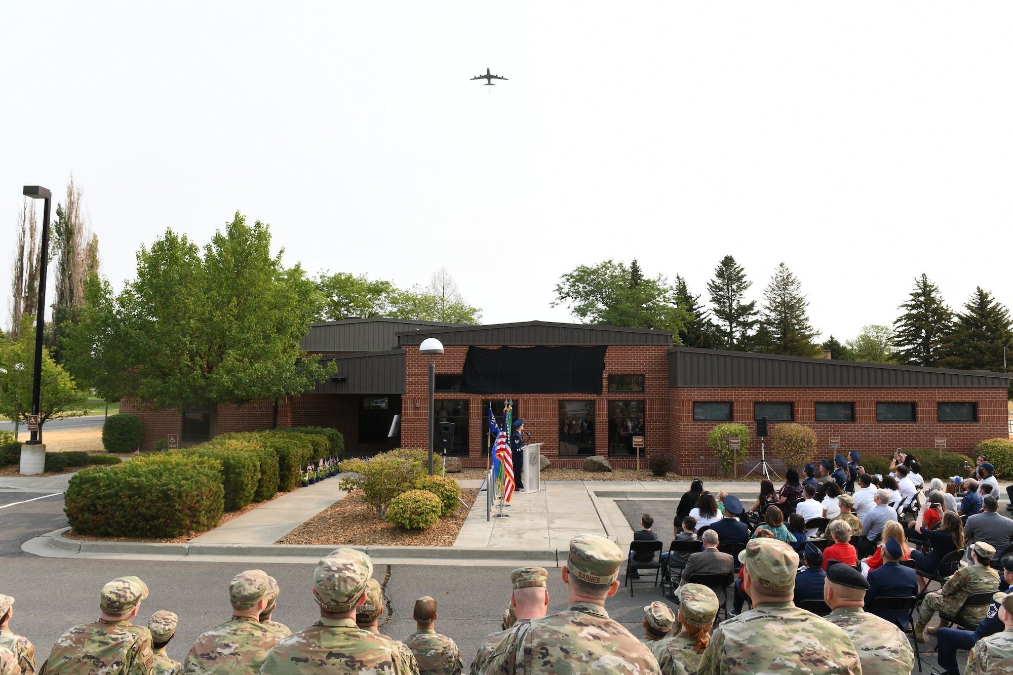 ALS dedication ceremony flyover.