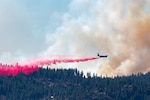 MAFFS 9 Drop on Beckwourth Complex Fire July 9, 2021.