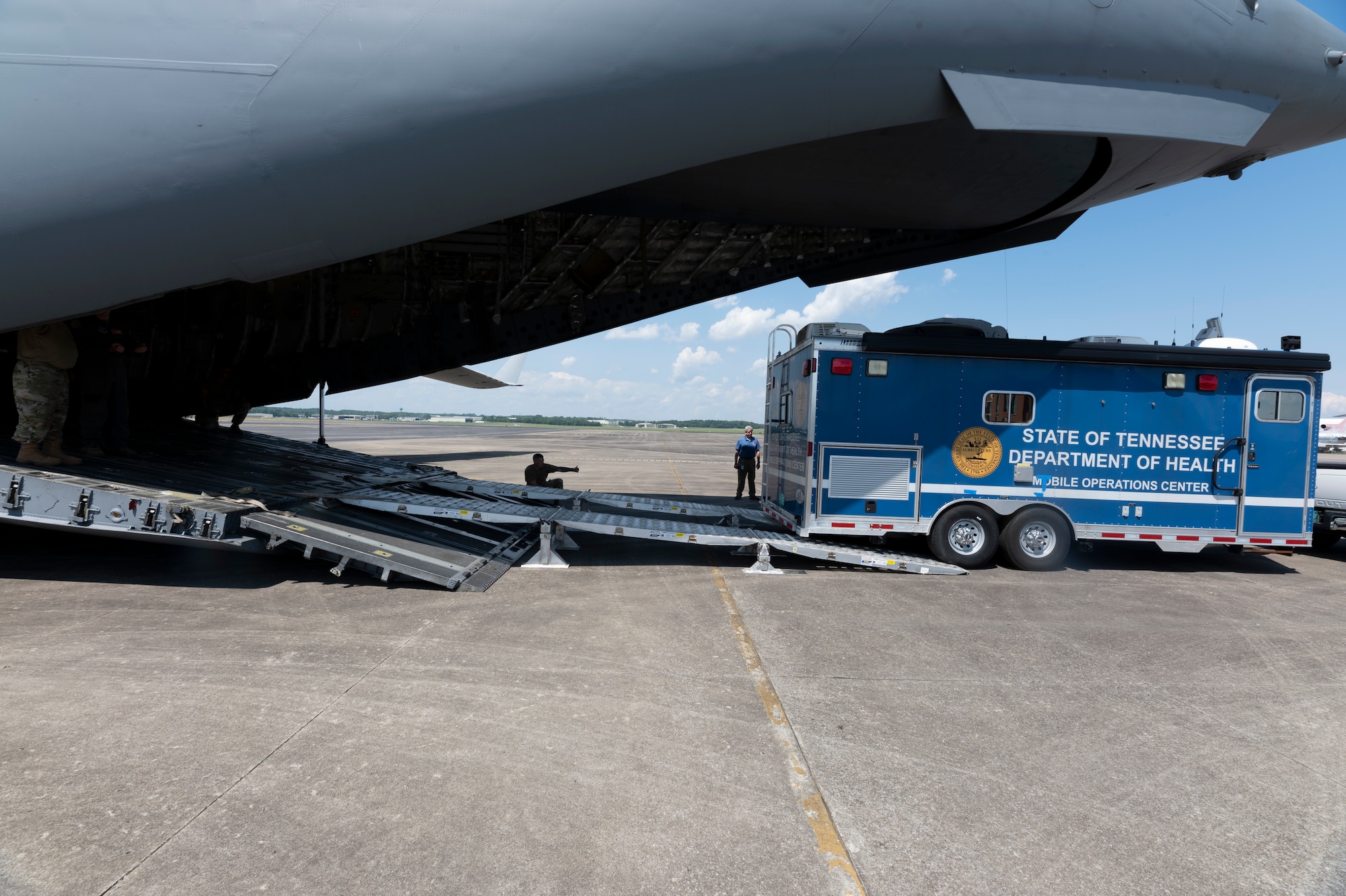 164th Airlift Wing transports first civilian asset on Tennessee 