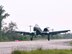 An A-10 Thunderbolt II pilot, 127th Wing, Selfridge Air National Guard Base, touches down on a pubic highway here, August 5, 2021. The training event marked the first time in U.S. history that a modern military aircraft landed on a U.S. public highway designed only for automobiles.