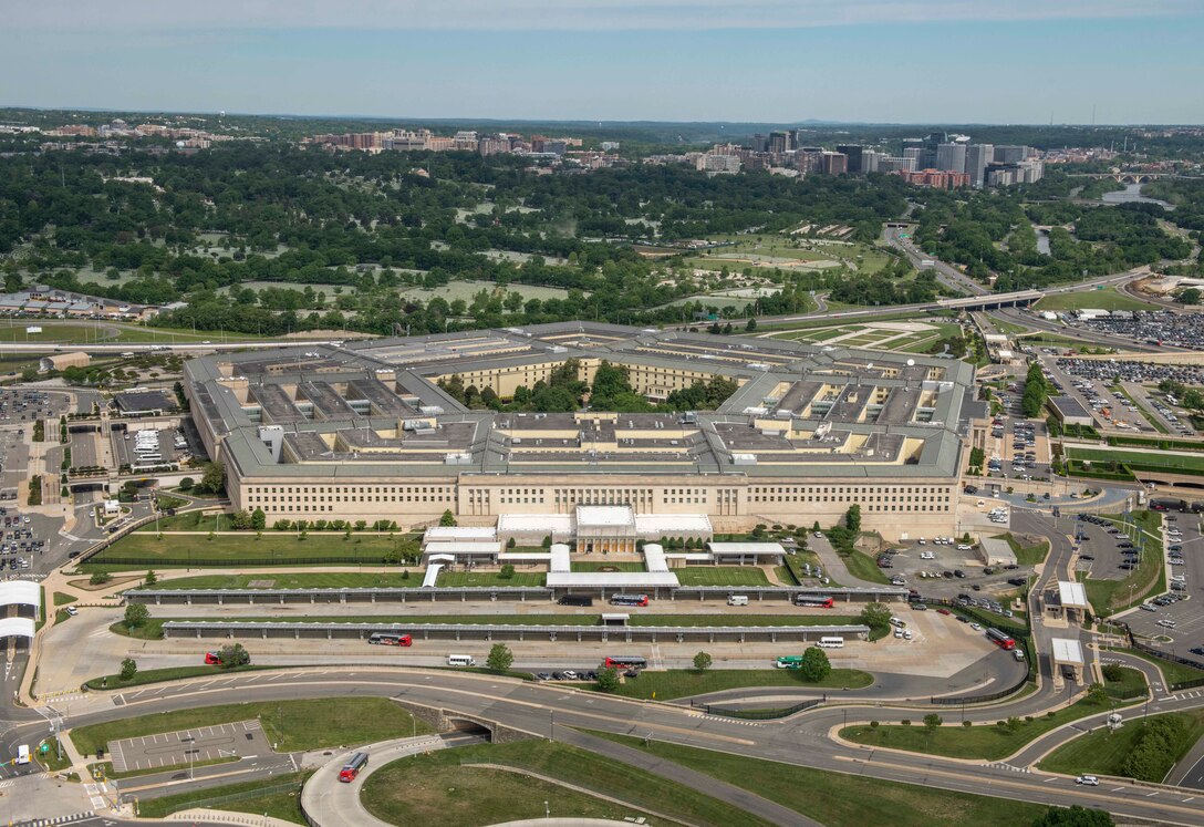 aerial view of the Pentagon