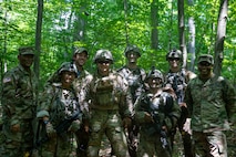 Soldier Borne Sensor (SBS) hovers over cadets during the United States Military Academy (USMA) at West Point Cadet Leader Development Training (CLDT) in July.