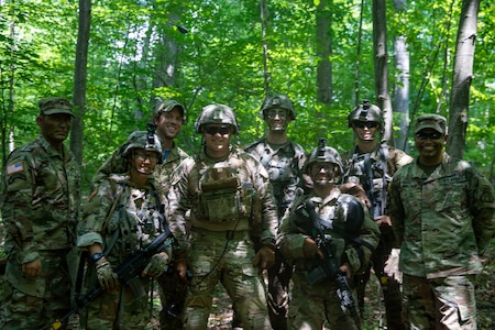 Soldier Borne Sensor (SBS) hovers over cadets during the United States Military Academy (USMA) at West Point Cadet Leader Development Training (CLDT) in July.