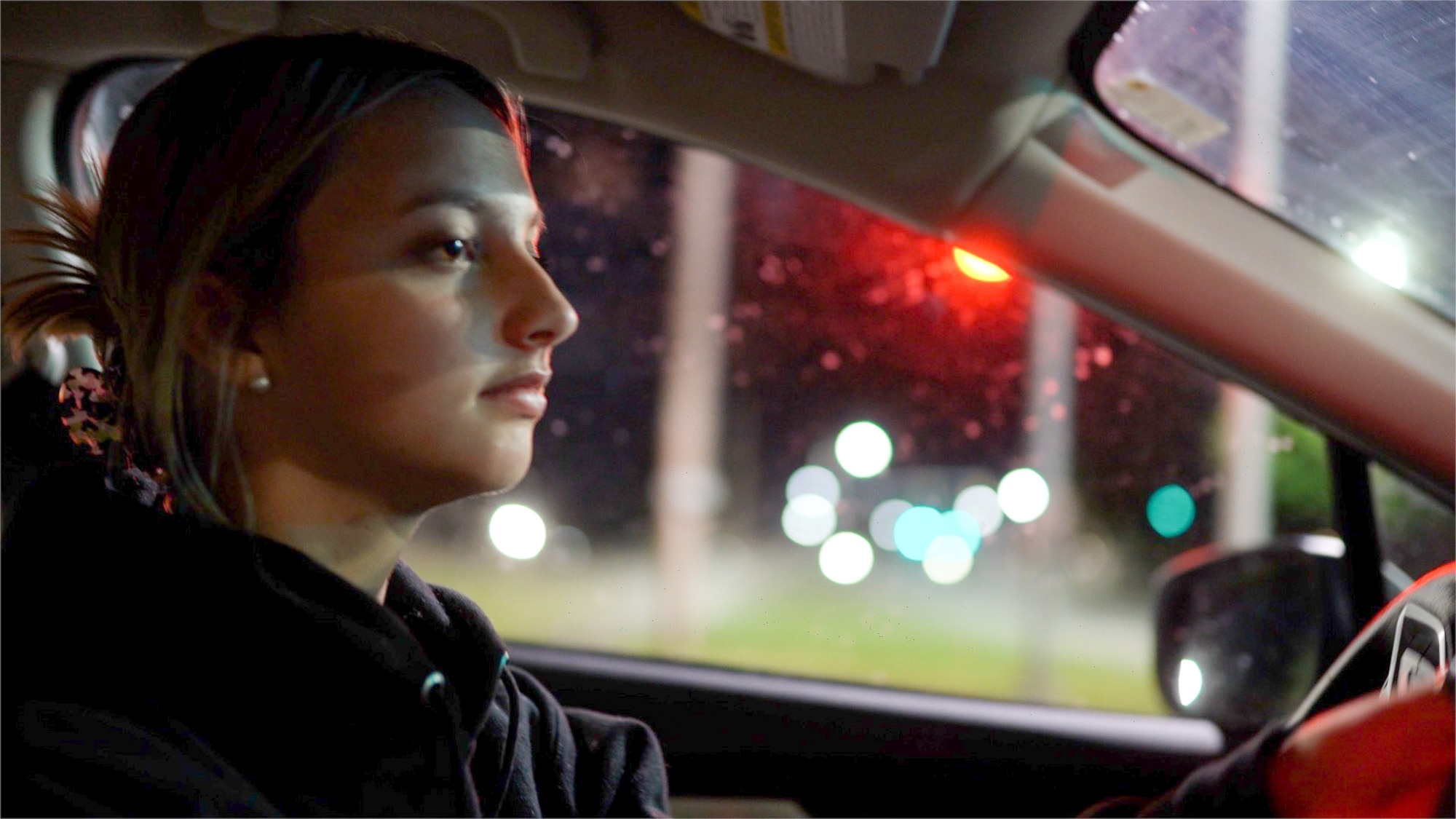 Airman 1st Class Ella Valley, an Airmen Against Drunk Driving volunteer, on her way to pick up an Airman who called the AADD hotline July 18, 2021, at Hill Air Force Base, Utah. AADD is a free program available to Hill military members, civilian and contractor employees on Fridays and Saturdays from 11 p.m. to 3 a.m. (U.S. Air Force photo by 2nd Lt. Taylor Ferry)