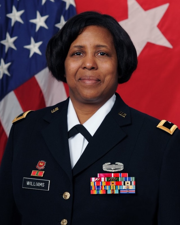 Brig. Gen. (Ret.) Donna R. Williams, a Vicksburg, Mississippi, native and former deputy commanding general of the 412th Theater Engineer Command, is one of the newest inductees to the U.S. Army ROTC Hall of Fame, which honors graduates who have distinguished themselves in both military and civilian pursuits and made lasting, significant contributions to the nation, the Army and the history and traditions of the ROTC program.