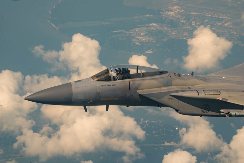 F-15 in flight