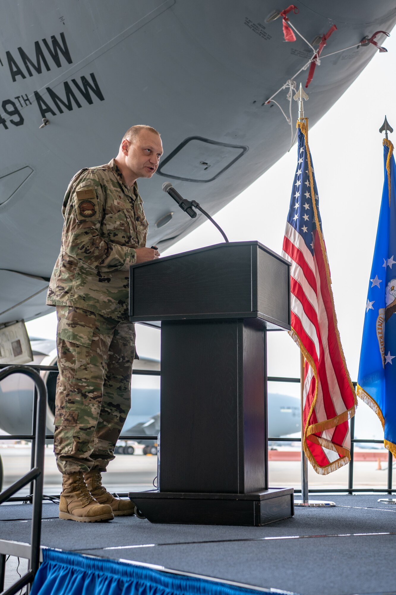 349th Aircraft Maintenance Squadron Change of Command Ceremony at Travis Air Force Base, Aug. 7, 2021.