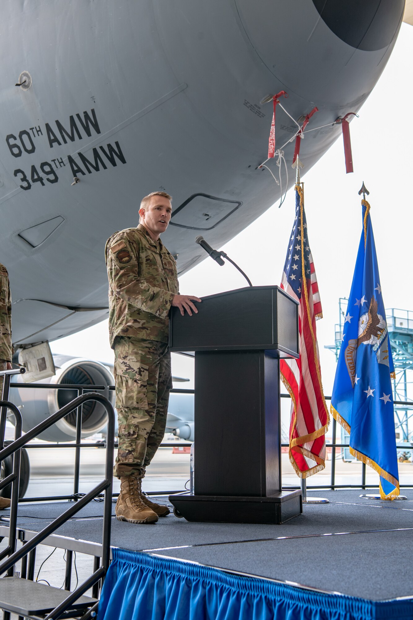 349th Aircraft Maintenance Squadron Change of Command Ceremony at Travis Air Force Base, Aug. 7, 2021.