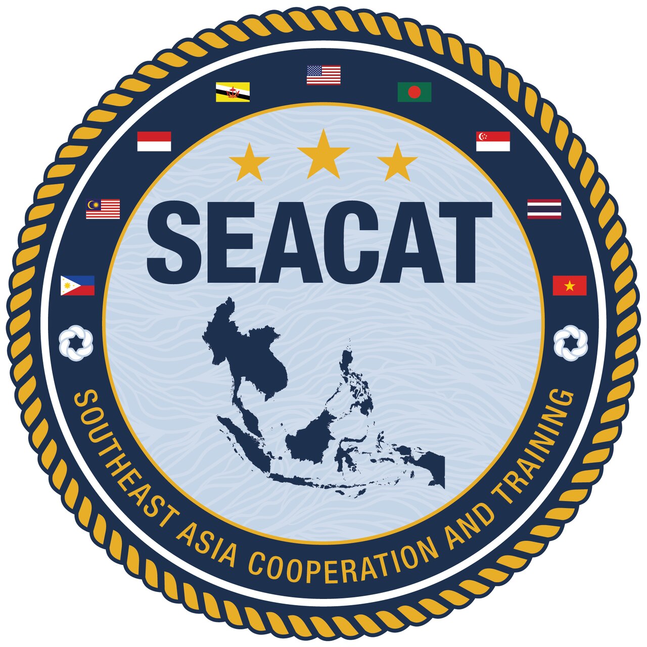 210810-N-PL200-0001 SINGAPORE -- Maritime forces from 21 Indo-Pacific partner nations including the U.S. Navy, U.S interagencies, and international organizations began the 20th iteration of Southeast Asia Cooperation and Training (SEACAT). In its 20th year, SEACAT is a multilateral exercise designed to enhance cooperation among 21 participating Southeast Asian countries and provide mutual support and a common goal to address crises, contingencies, and illegal activities in the maritime domain in support of a free and open Indo-Pacific. (U.S. Navy courtesy image)