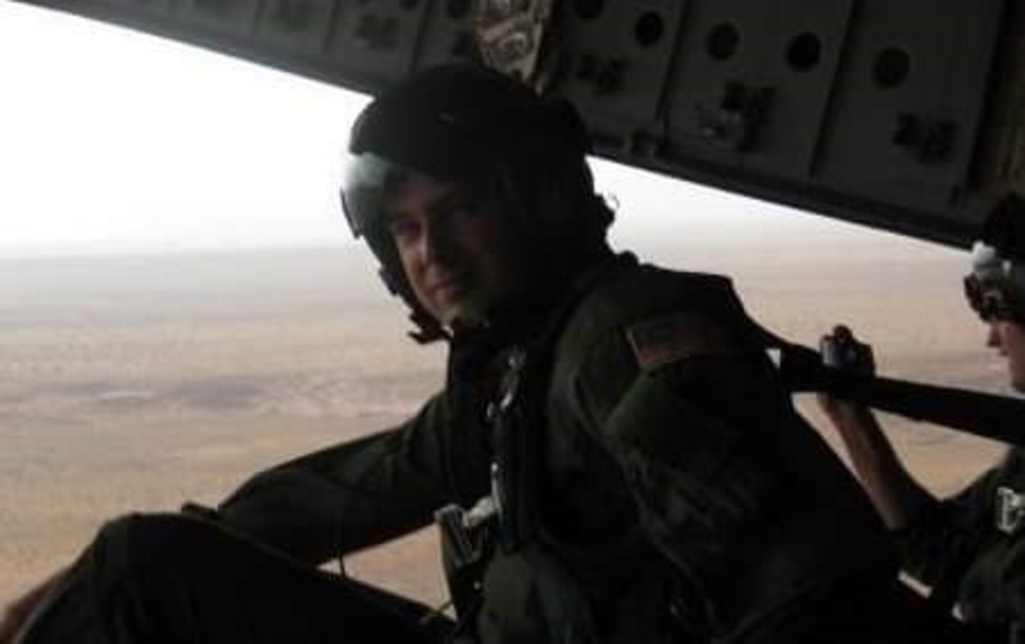 U.S. Air Force Master Sgt. Steven Gore flies over the Grand Canyon in Arizona during a low-level practice formation with the 16th Airlift Squadron, Joint Base Charleston, South Carolina in 2010.