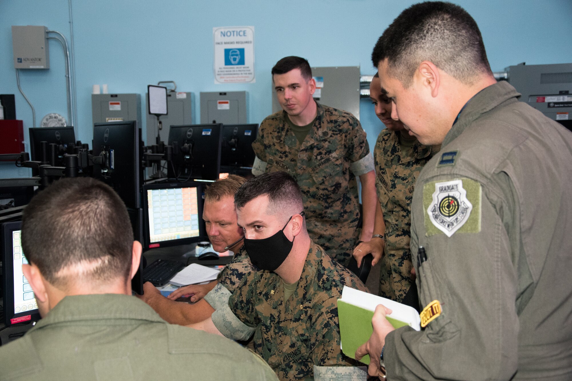 six people talking in a group