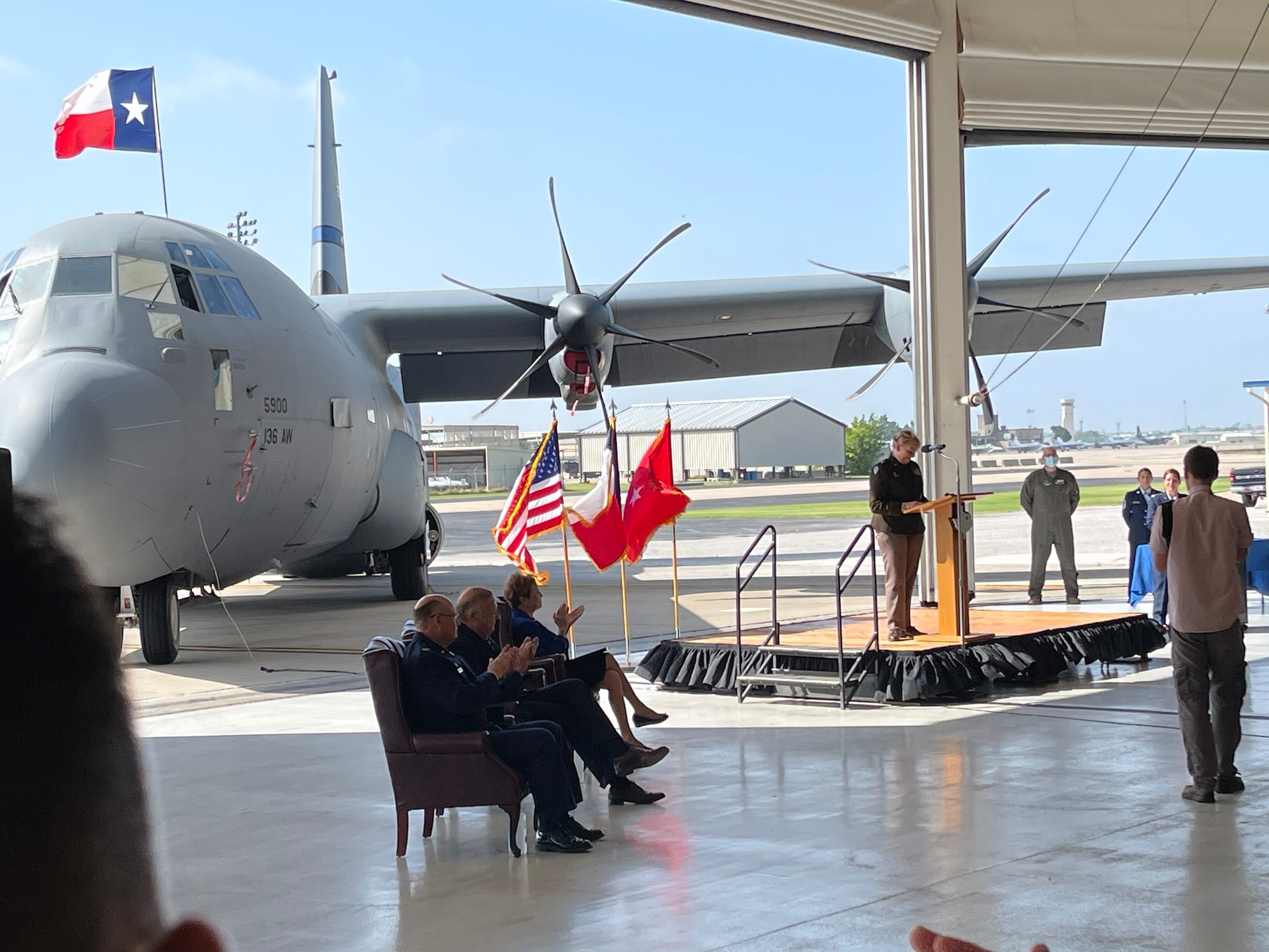 TAG of Texas speaks to military audience.