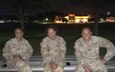 Three Soldiers from U.S. Army Medical Logistics Command participated in a Norwegian Foot March held July 22-23 at Fort Detrick, Maryland. Pictured, from left, are Master Sgt. Lakesha Edmond, Master Sgt. Danielle Smith and Sgt. 1st Class Brian Ockimey. Edmond completed the 18.6-mile march with a time of four hours, 56 minutes to earn her badge. (Courtesy photo )
