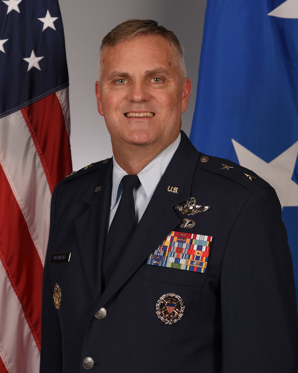 U.S. Air Force Maj. Gen. Michael Koscheski, Fifteenth Air Force Commander.