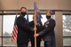 Commanders exchange guidon during change of command