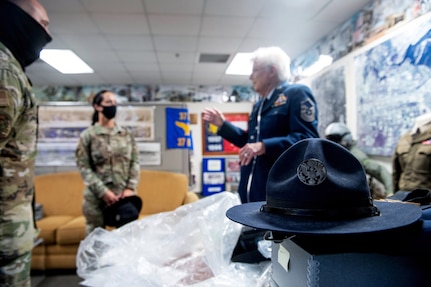 Military training instructor dons uniform for the last time