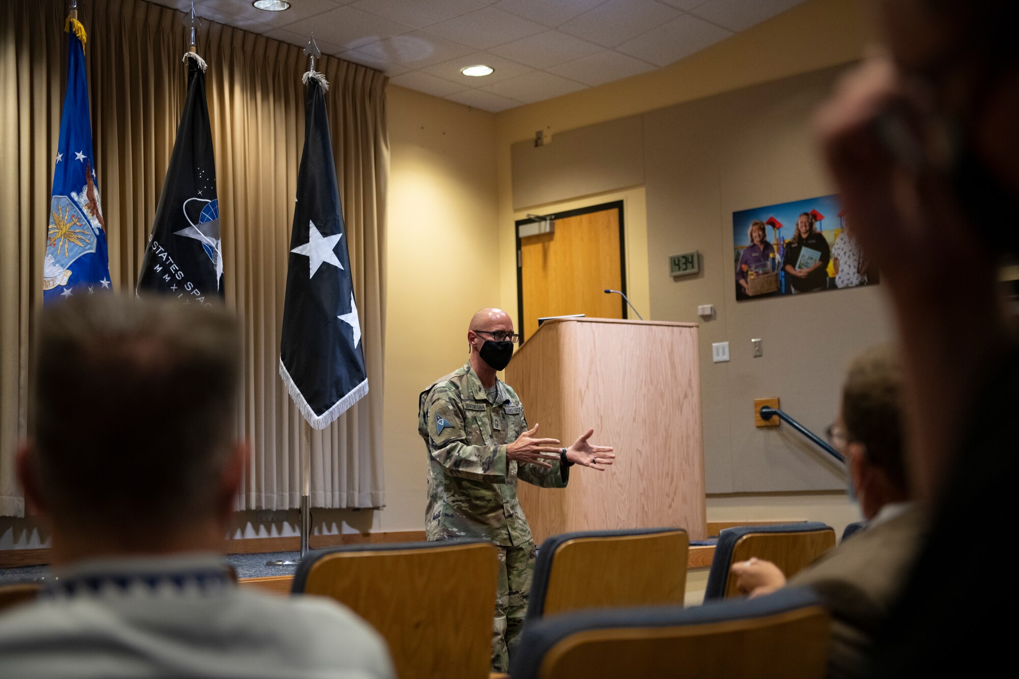 Man talking to audience