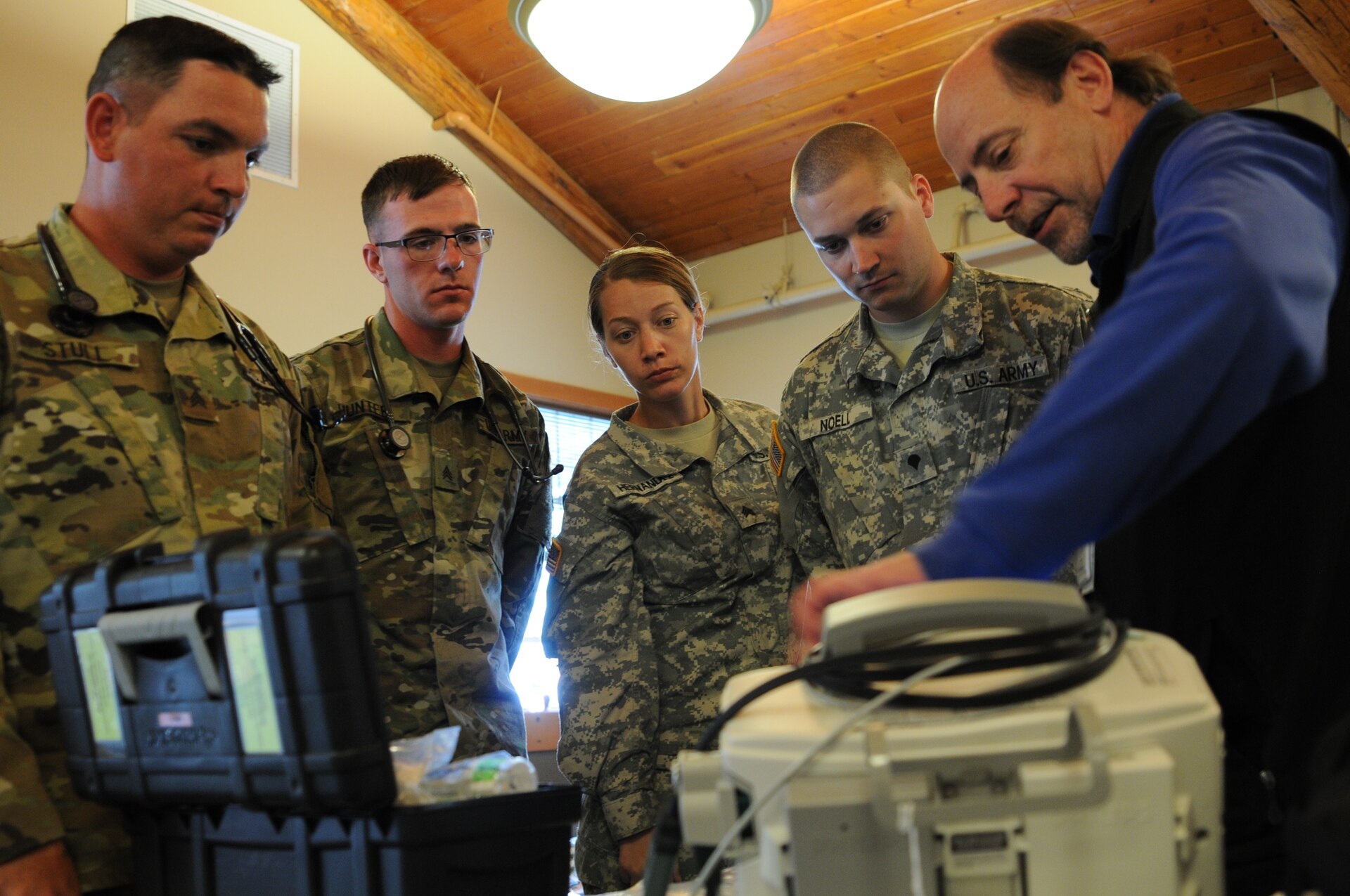 Kentucky National Guard Sergants Ryan Stull, Ryan Hunter, Caitlyn Hernandez and Spc. Patrick Noell specifically requested the training and each said it was invaluable to their trauma skills