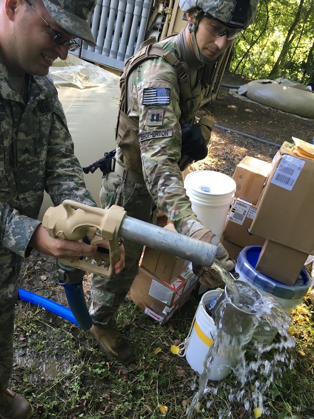 His team is capable of producing 1,500 gallons of clean water per hour.