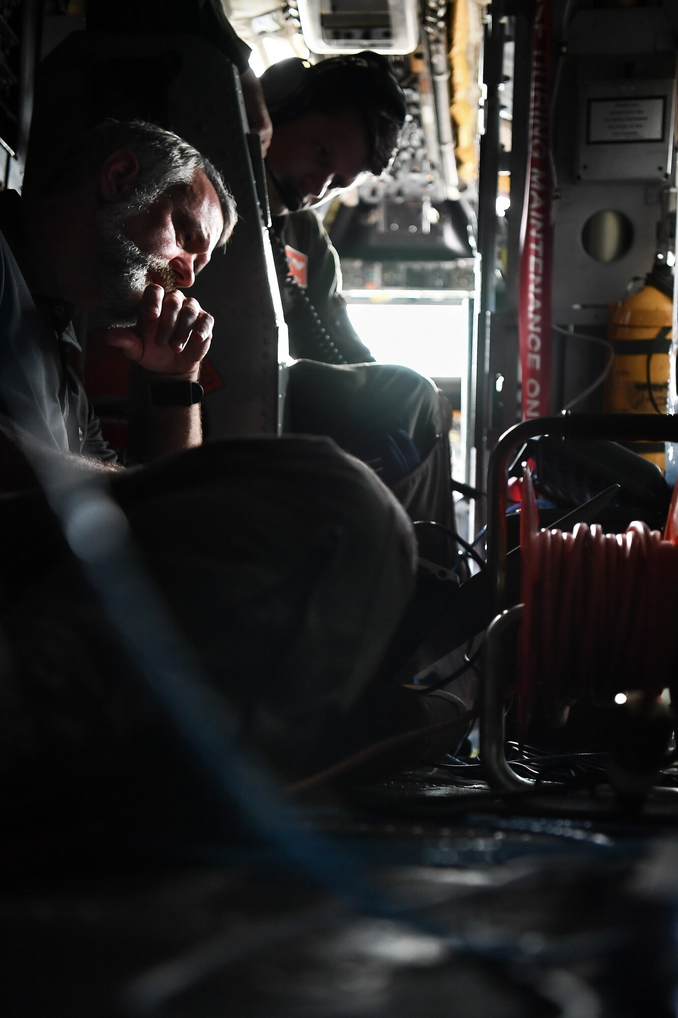 Airmen in plane
