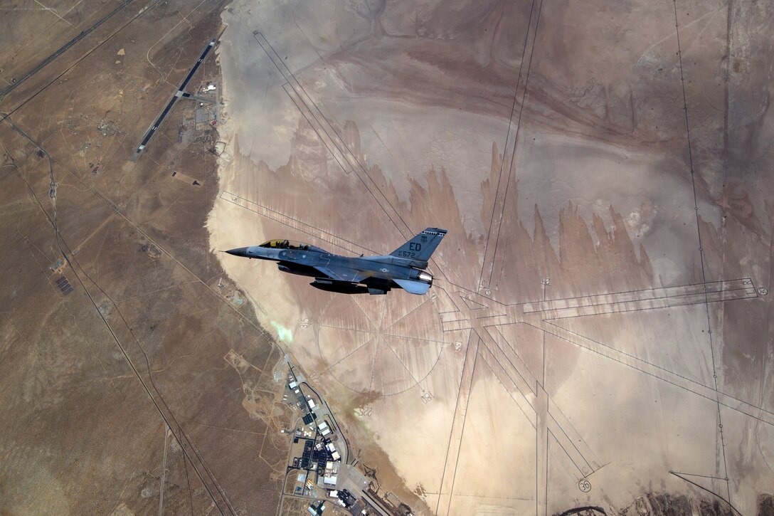416th FLTS flight over Edwards AFB
