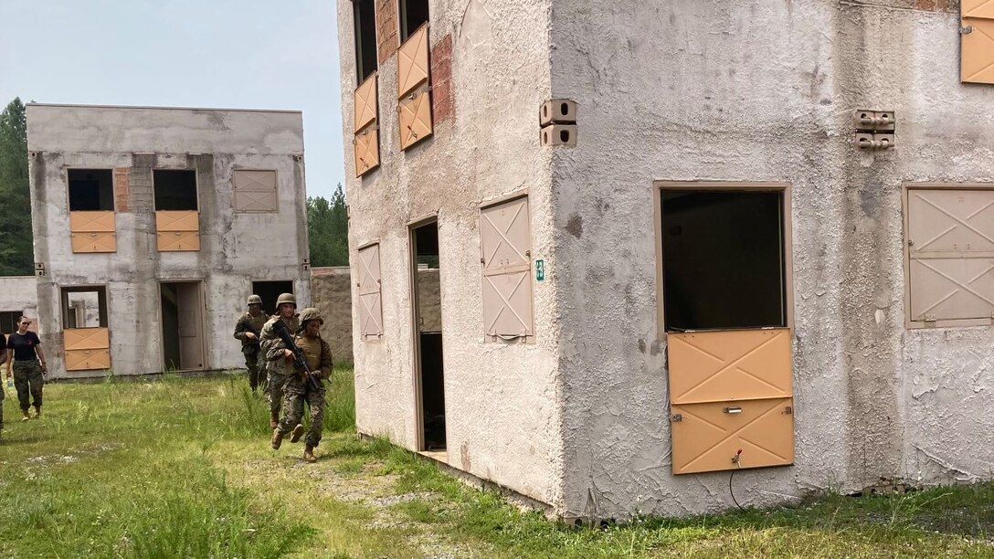 As a class, the Marines conduct a platoon size MOUT attack. Extremely impressive showing from our future leaders. Don't miss out for the future course.