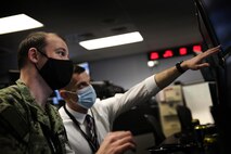 U.S. Cyber Command personnel work to defend the nation in cyberspace at Fort George G. Meade, Md., Oct. 28, 2020.