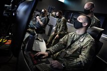 U.S. Cyber Command personnel work to defend the nation in cyberspace at Fort George G. Meade, Md., Oct. 28, 2020.