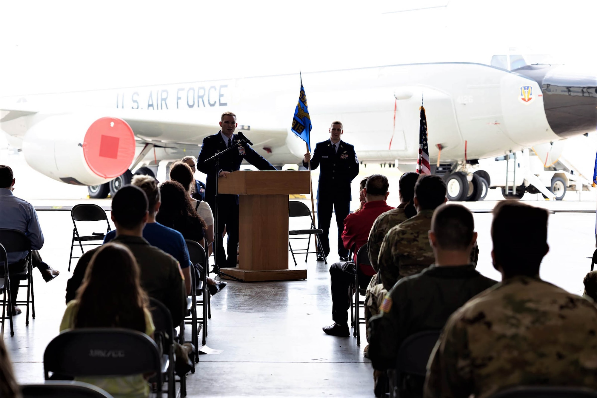 The men and women of the 49th Intelligence Squadron came together to welcome their incoming commander, Lt. Col. Jeremy B. Folks during an assumption of command ceremony August 7, 2021 at Lincoln Air Field, Nebraska. Col. Jennifer L. Mulder, 655th Intelligence, Surveillance and Reconnaissance Group commander, presided over the ceremony.