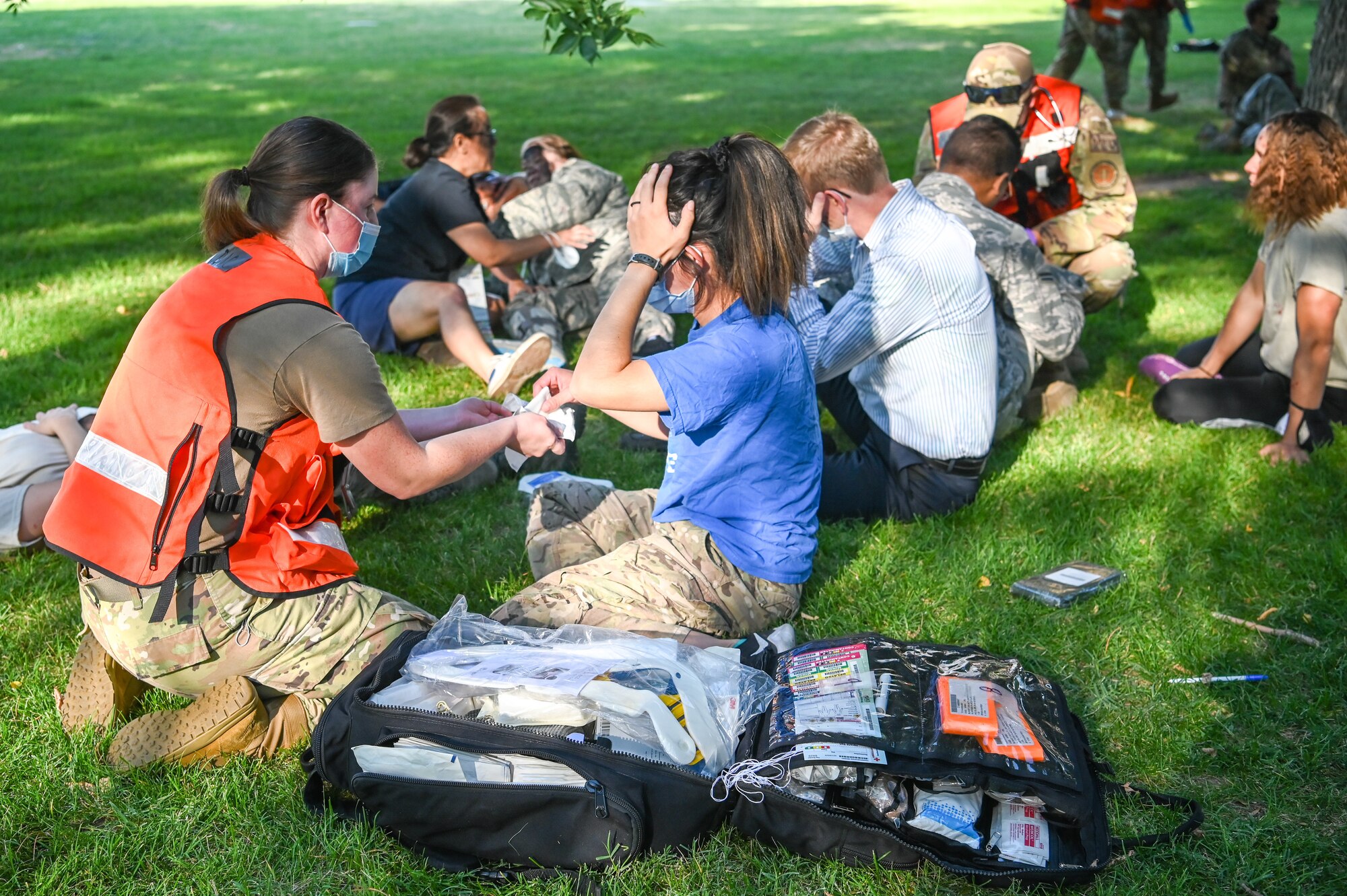 Ready Eagle, an Air Force Medical Readiness Agency directed medical readiness training and exercise program, tested 75th MDG on their response to a chemical, biological, radiological, nuclear, or explosive event.