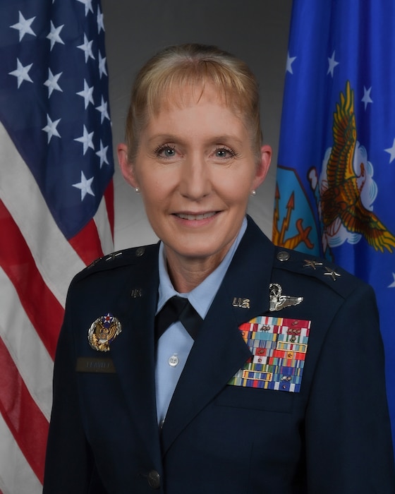This is the official portrait of Maj. Gen. Jeannie M. Leavitt.