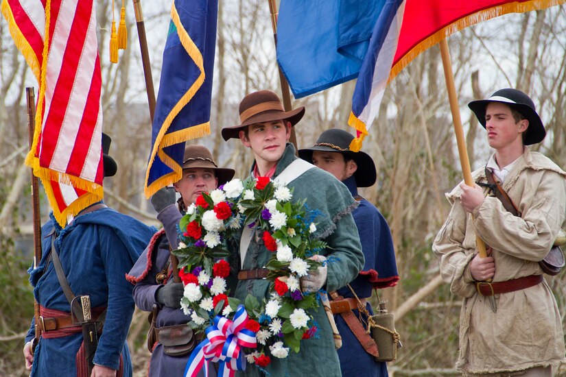 The 2nd Kentucky were part of a living history encampment near Chalmette Battlefield with hundreds of other reenactors for the weekend of events.