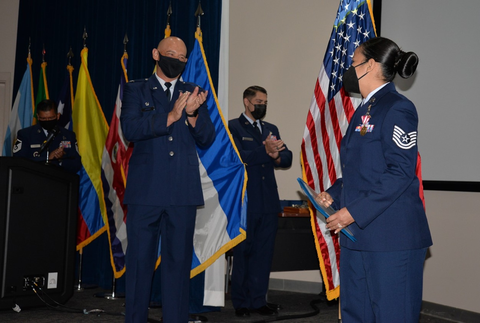 Air Force colonel applauds technical sergeant