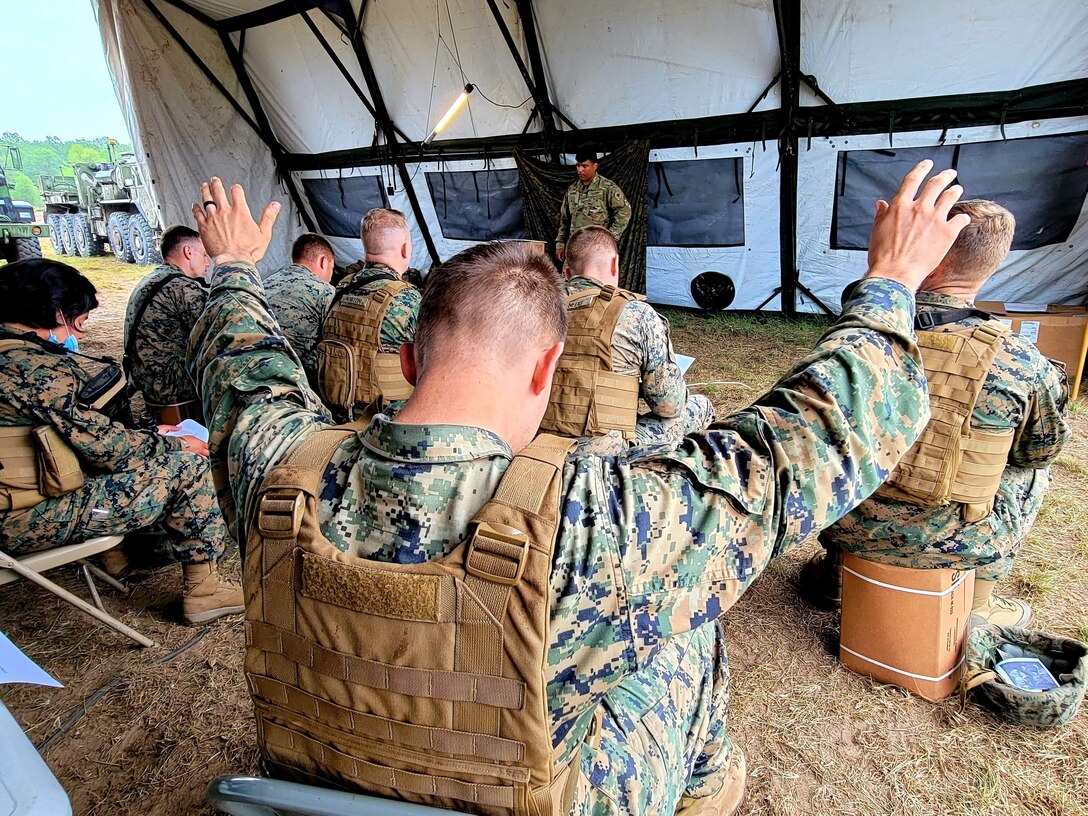 MING provides chaplain services to Marines during Northern Strike 21