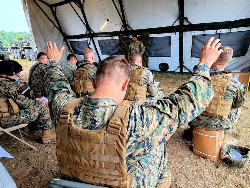 MING provides chaplain services to Marines during Northern Strike 21
