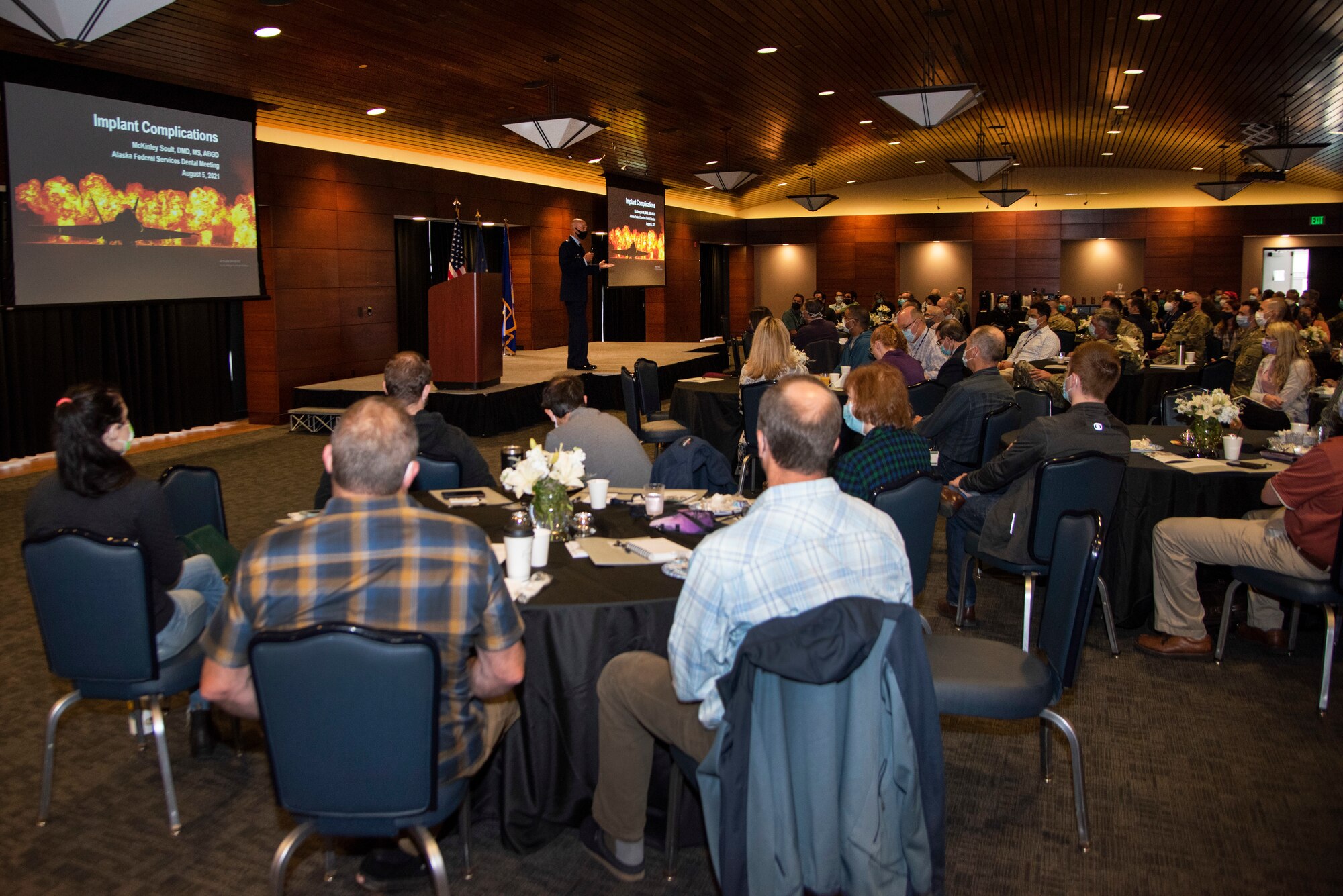 Joint Base Elmendorf-Richardson’s 673d Dental Squadron hosted the 32nd Annual Federal Services Dental Meeting at the Arctic Warrior Event Center at JBER, Alaska, Aug. 5, 2021.