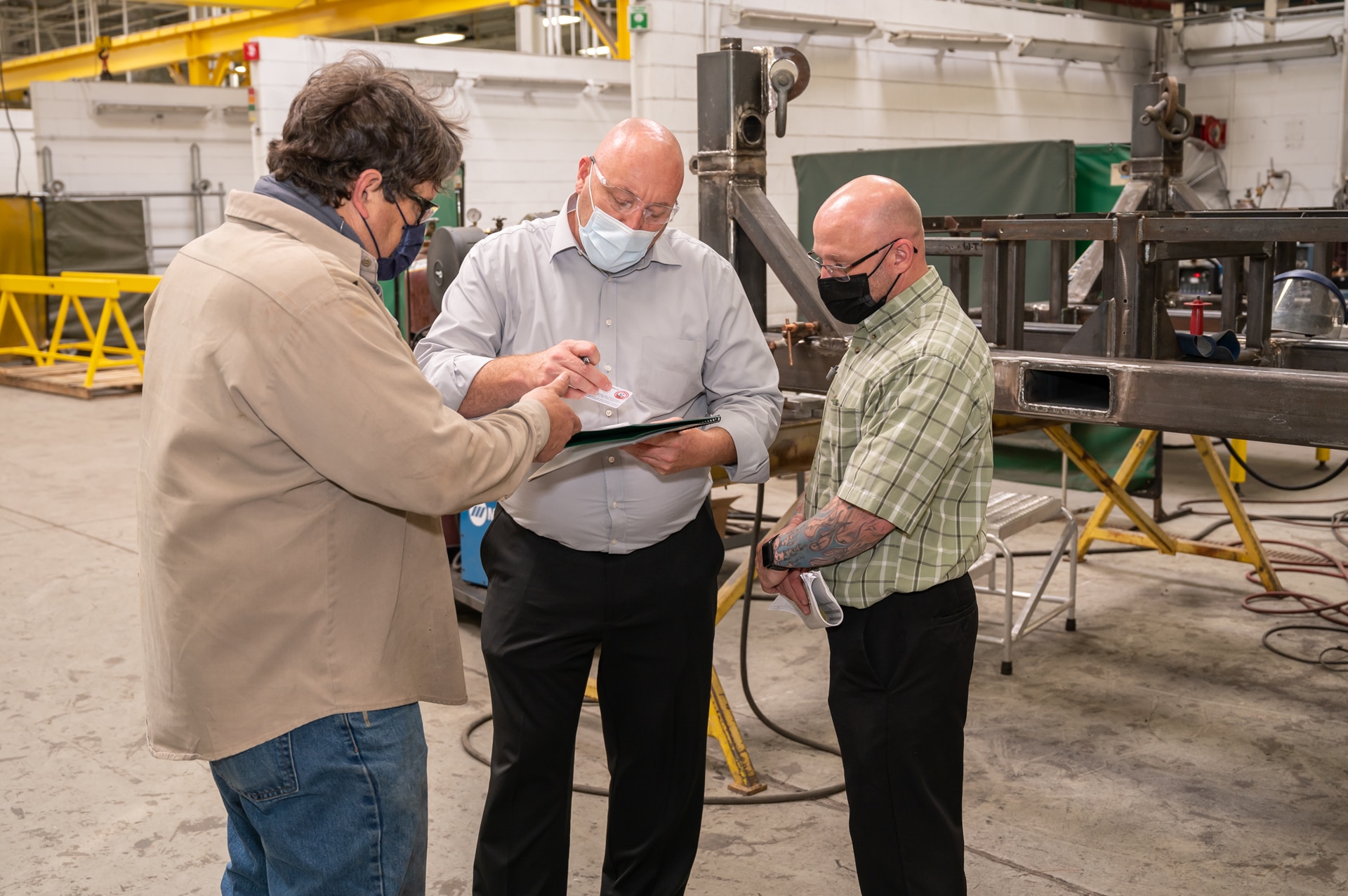 Photo of Eric Barnes from Orion Registrar performing an audit.