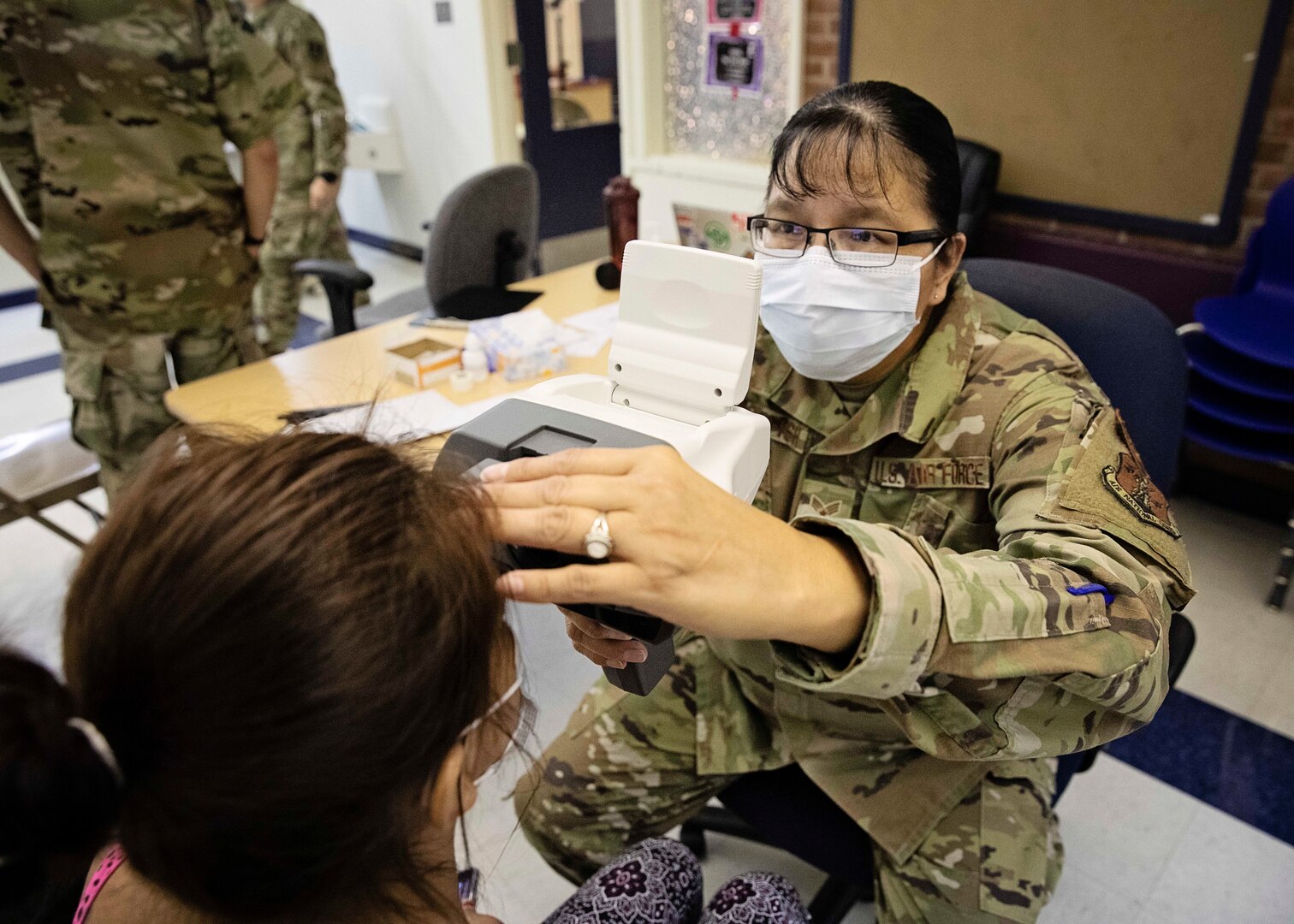 Airmen, Soldiers, Sailors and Marines provide no-cost health care to Central Delaware communities Aug. 1, 2021 as part of Central Delaware Partnership For Hope 2021 Innovative Readiness Training program. The event is scheduled to provide services from Aug. 1-9. IRT is a National Guard-led, multi-service/component training event intended to build mutually beneficial partnerships between the U.S. Department of Defense and U.S. communities.  The mission provides servicemembers with hands-on readiness training opportunities, while providing direct and lasting benefits to residents of each community served. (U.S. Army National Guard photo by Staff Sgt. Michelle Gonzalez)