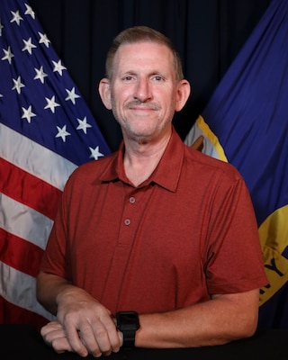 Official portrait of James Laughlin, Naval Education and Training Command (NETC) Echelon 2 records manager.  Laughlin was selected as NETC’s Fiscal Year 2021 third quarter Junior Civilian of the Quarter. (U.S. Navy photo)