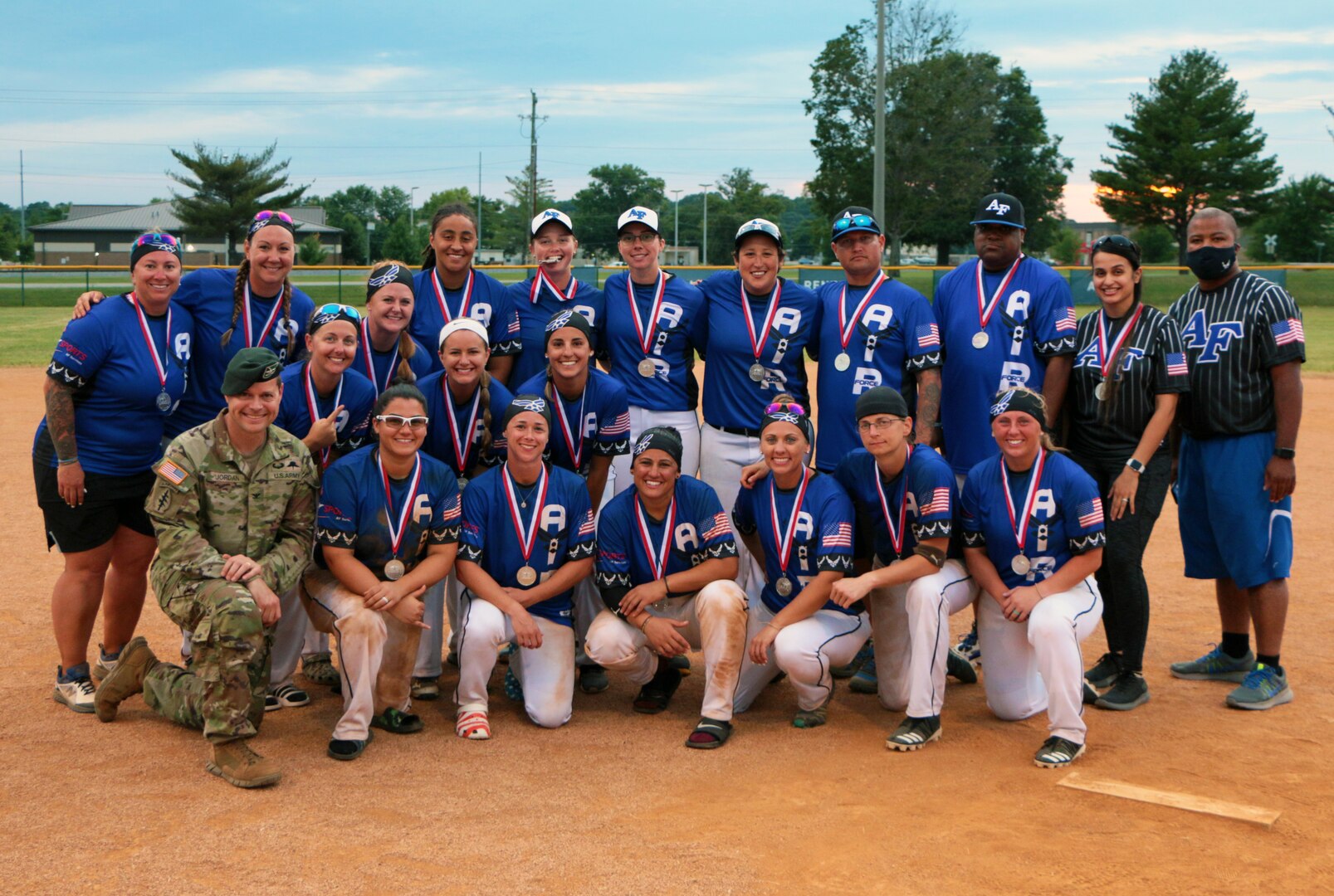 Air Force takes silver at the 2021 Armed Forces Women’s Rugby Championship held at Fort Campbell, KY from 11-13 August.  Service members from the Army, Navy (with Coast Guard personnel, and Air Force (with Space Force personnel) battle it out for gold.  Visit www.ArmedForcesSports.defense.gov to learn more about the Armed Forces Sports program and the other sports offered.   (Department of Defense Photo, Released)