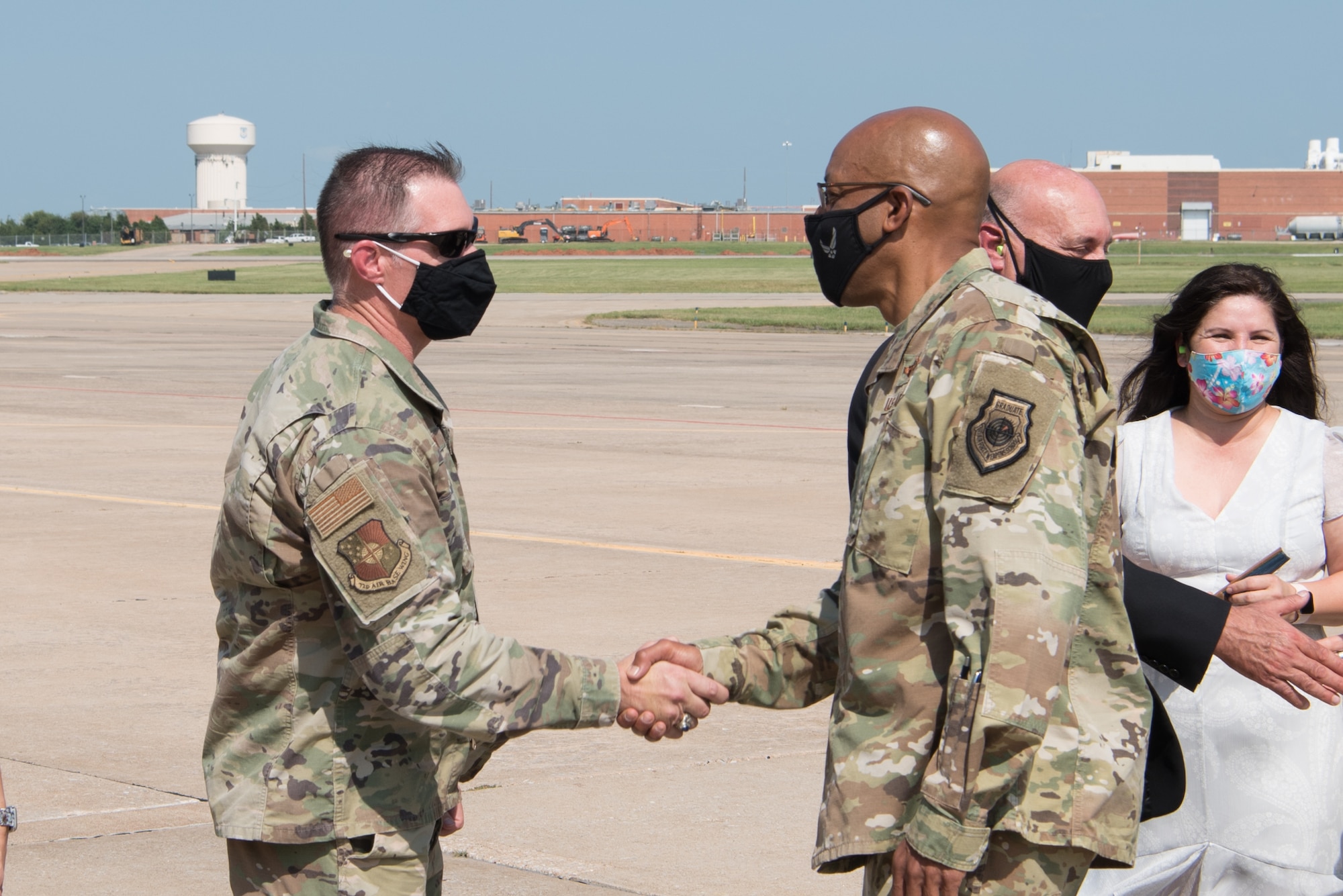 Two men shaking hands