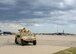 Airman with the 5th Security Forces Squadron helps ensure flightline security during Exercise Prairie Vigilance on Aug. 11, 2021 at Minot Air Force Base, N.D. Prairie Vigilance tests the 5th Bomb Wing’s ability to conduct strategic-bomber readiness operations. (U.S. Air Force photo by Airman 1st Class Evan Lichtenhan)