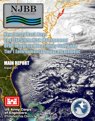 Report cover shows satellite image of Hurricane Sandy